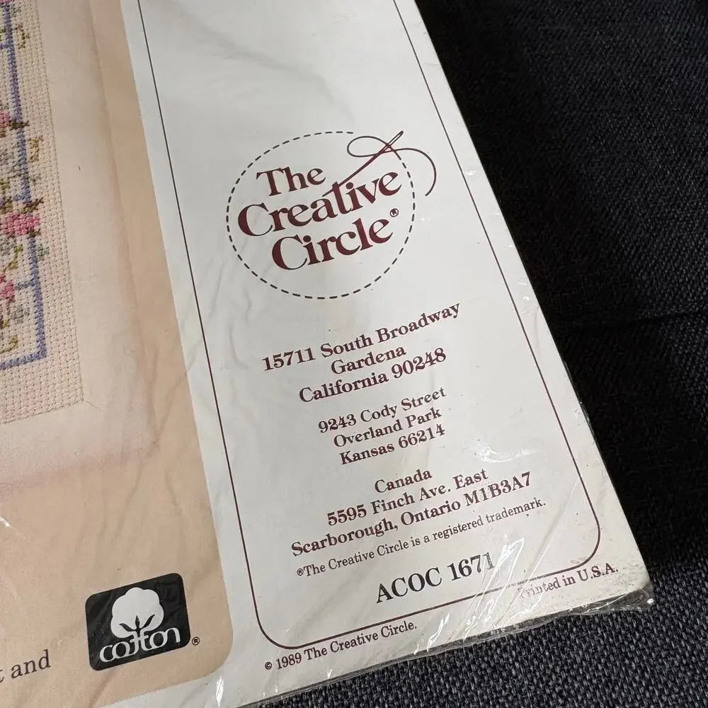 Grandparents & Goodies Vintage Counted Cross Stitch Kit The Creative Circle 1989